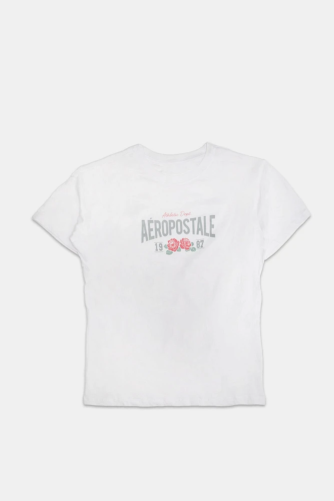 Womens Aéropostale Graphic Boxy Tee