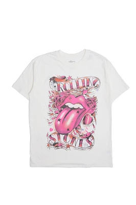 T-shirt coupe décontractée imprimé The Rolling Stones