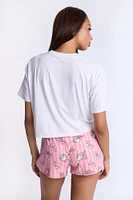 Hello Kitty Bow 2-Piece Pajama Tee & Short Set