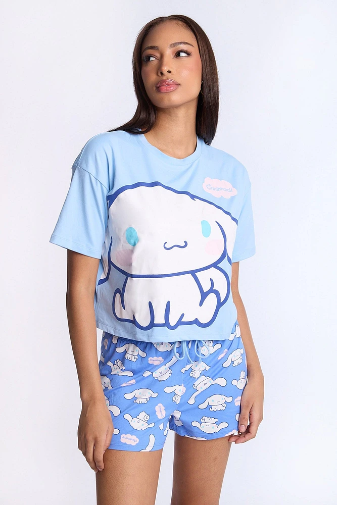 Cinnamoroll 2-Piece Pajama Tee & Short Set