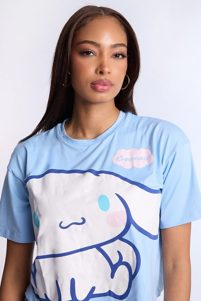 Cinnamoroll 2-Piece Pajama Tee & Short Set