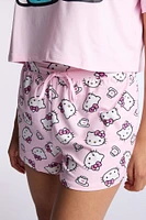 Hello Kitty Coffee 2-Piece Pajama Tee & Short Set
