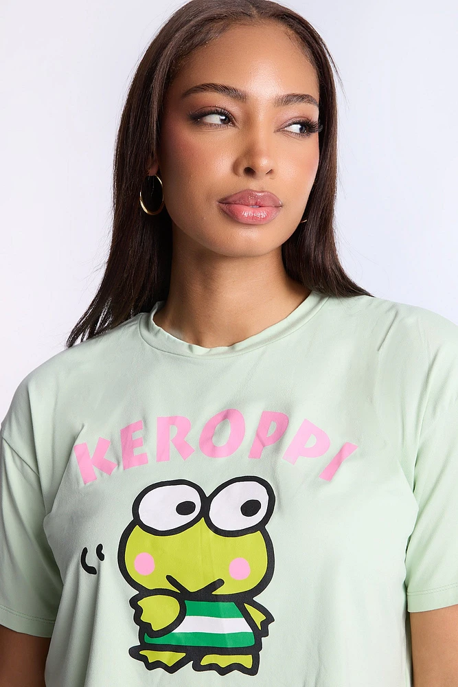 Keroppi 2-Piece Pajama Tee & Short Set