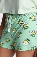 Keroppi 2-Piece Pajama Tee & Short Set