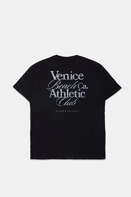 T-shirt coupe boyfriend imprimé Venice Beach Ca. Athletic Club Aéropostale