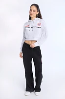 Formula 1 Graphic Cropped Hoodie