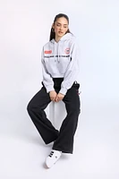 Formula 1 Graphic Cropped Hoodie