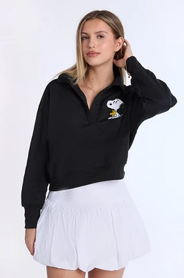 Sweatshirt à col polo Peanuts