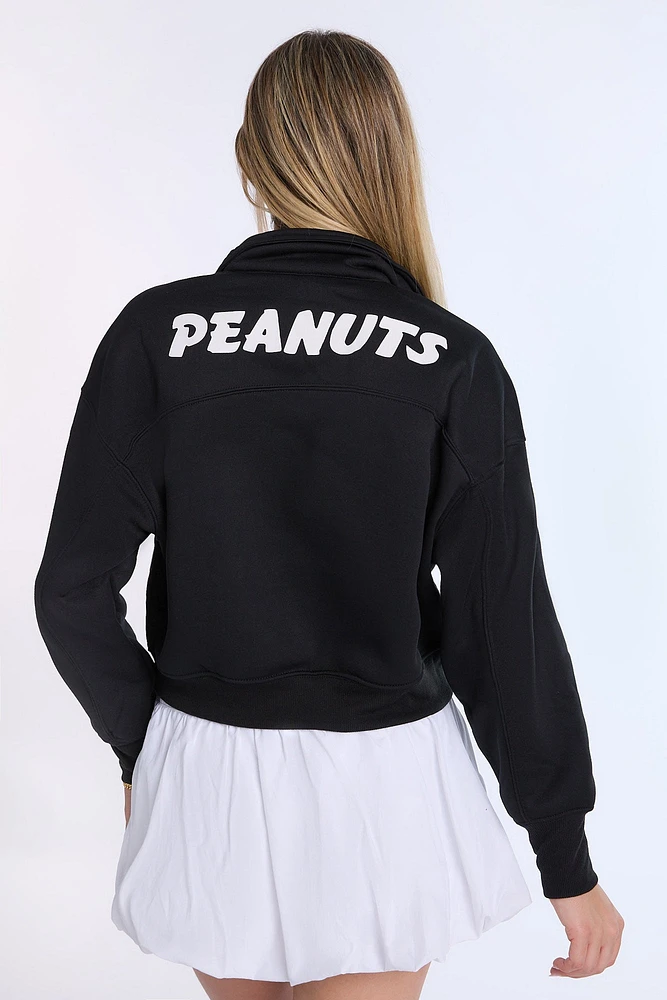 Sweatshirt à col polo Peanuts