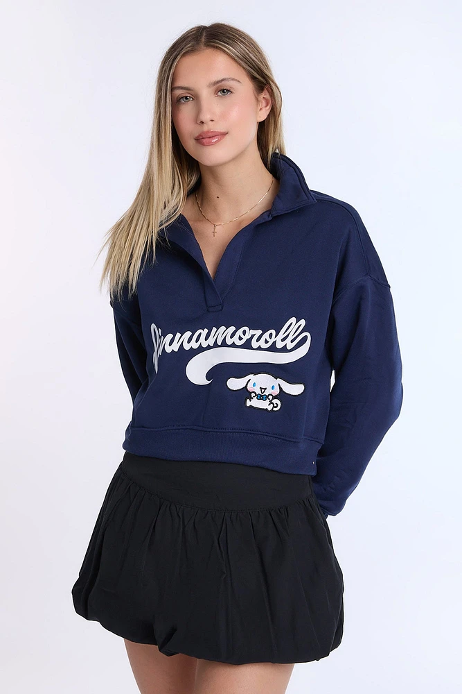Sweatshirt à col polo Cinnamoroll