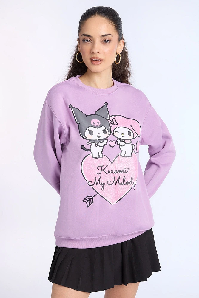 Kuromi My Melody Crewneck Sweatshirt