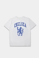 T-shirt coupe boyfriend imprimé Chelsea FC