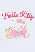T-shirt court imprimé boucle Hello Kitty femme