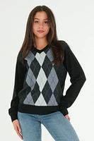 Pull à col en V