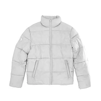 Light down jacket with high collar