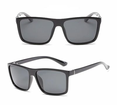 Men's Italy design square polarized sunglasses
