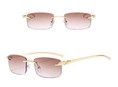 Luxury small rectangle sunglasses