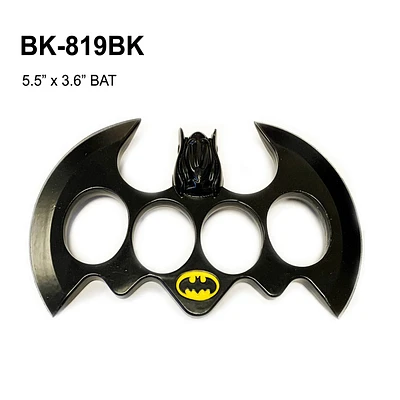 Black Bat Paperweight Knuckles Throwing Knife SKU BK-819BK
