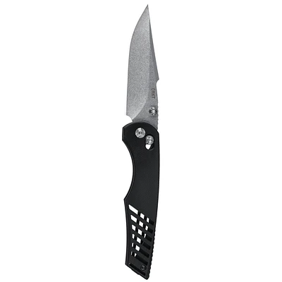 Columbia River Lerch Definitive Crossbar Knife G-10 Black SKU CRKT 3820