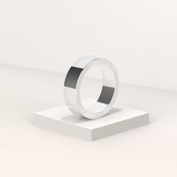 Couple Men's Flat 6mm White Gold