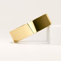 Men's Flat 6mm Yellow Gold