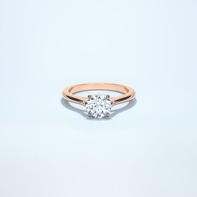 Couple Classic Thin 1ct Rose Gold
