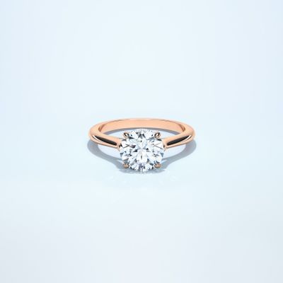 Couple Classic Thin 2ct Rose Gold