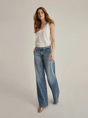 AG Jeans Stella Mid-Rise Palazzo