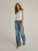 AG Jeans Stella Mid-Rise Palazzo