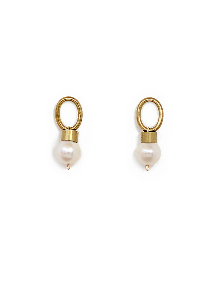 Michelle Ross Ion Pearl Earrings