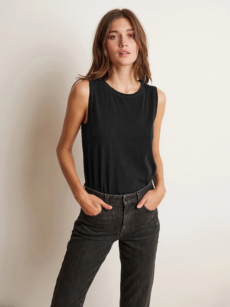 Velvet Cotton Slub Tank Top