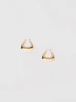 Cristina V Trapeze Gold Hoop Earring