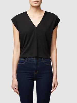 Frame Le High Rise V Tee - Noir