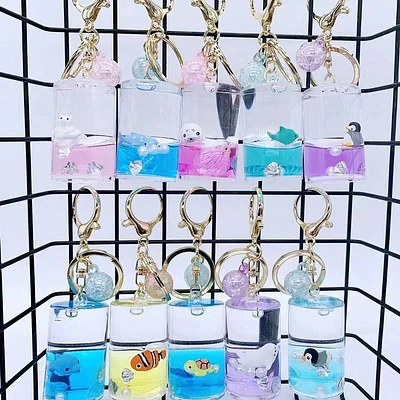 Assorted Sea Animal Can Floaty Key Charm