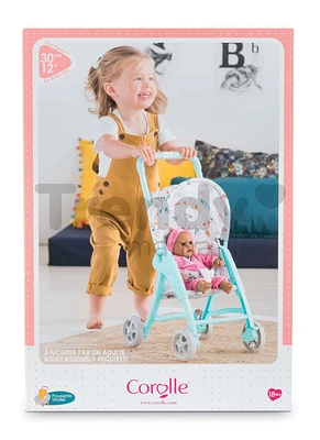 Turquoise Stroller for 12" Baby Doll