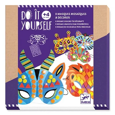 Jungle Animals Mosaic Masks
