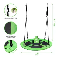 40" Flying Saucer Tree Swing