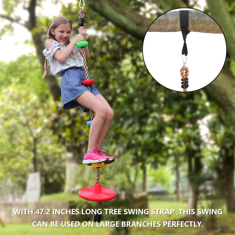 Climbing Rope with Disc Swing