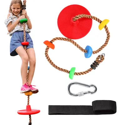 Climbing Rope with Disc Swing