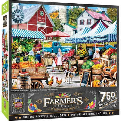 Farmer's Market - Old Mill Farm Stand - 750 Piece Puzzle