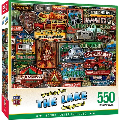 Greetings From - The Lake - 550 Piece Puzzle