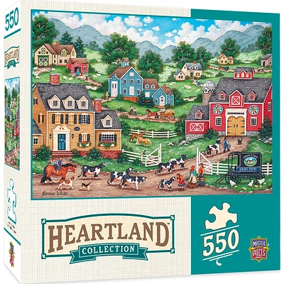 Heartland Collection - The Curious Calf - 550 Piece Puzzle