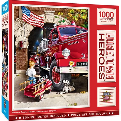 Hometown Heroes - Firehouse Dreams - 1000 Piece Puzzle