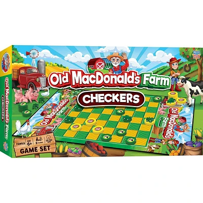 Old MacDonald's Farm Checkers Board Game