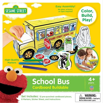 Sesame Street - Buildable Cardboard Creations School Bus