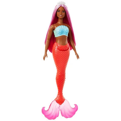 Barbie Mermaid Doll - Pink Hair and Tail