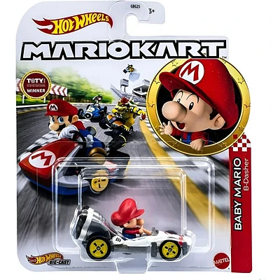 Hot Wheels Mario Kart - Baby Mario B-Dasher