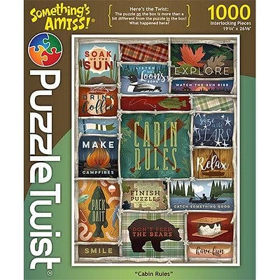 Puzzle Twist - Cabin Rules - 1,000 Piece Puzzle