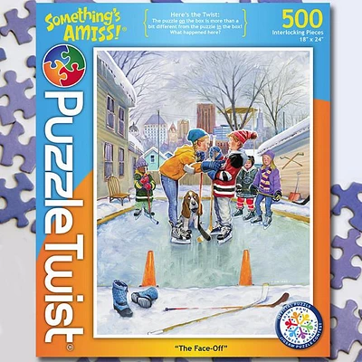 Puzzle Twist - The Face Off - 500 Piece Puzzle