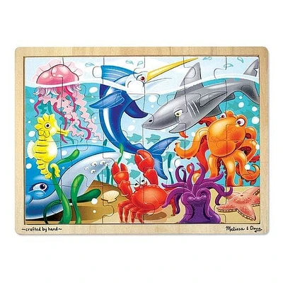 Wooden Jigsaw Puzzle Under the Sea - 24 Piece